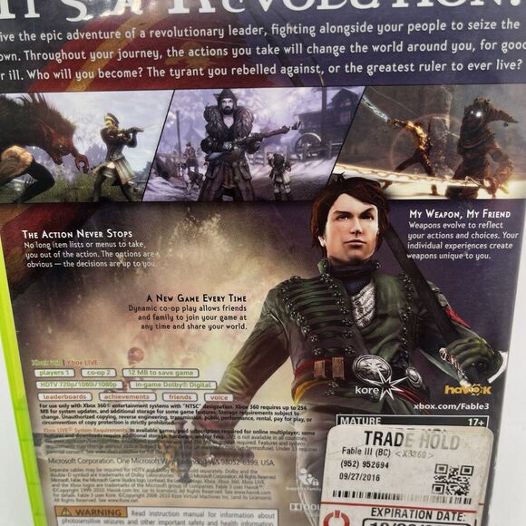 Fable 3 III (Microsoft Xbox 360, 2010) - Tested - Picture 4 of 6